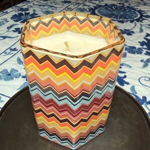 Missoni for Target "Tuscan Sunrise" Zig-Zag Glass Jar Candle 20th Anniversary